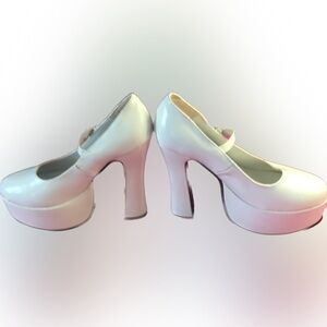 Mary Jane Tall Platform Costume Boudoir Shoes Size Large